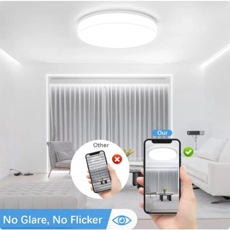 Ultradunne Ronde LED Plafondlamp – Ø30 cm – Modern Design – Energiezuinige LED Verlichting voor Woonkamer en Slaapkamer