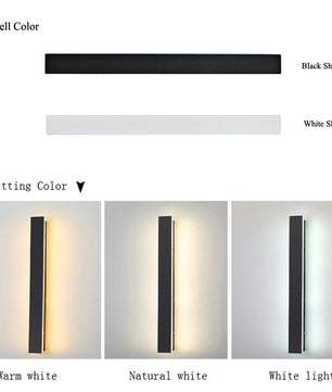 Moderne LED Lijn Wandlamp – 40 cm Minimalistisch Design, 15W voor Woonkamer, Slaapkamer & Gang