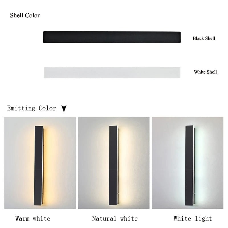 Moderne LED Lijn Wandlamp – 40 cm Minimalistisch Design, 15W voor Woonkamer, Slaapkamer & Gang