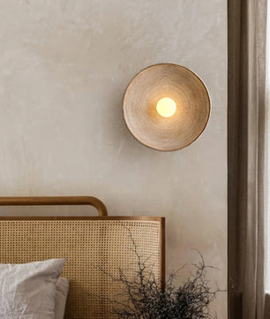 Moderne LED Wandlamp – Resin en Mat Glas – Omhoog en Omlaag Verlichting – Minimalistische Wandverlichting voor Woonkamer en Slaapkamer