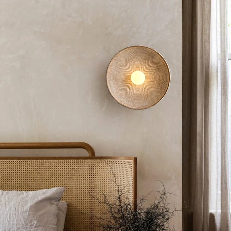 Moderne LED Wandlamp – Resin en Mat Glas – Omhoog en Omlaag Verlichting – Minimalistische Wandverlichting voor Woonkamer en Slaapkamer