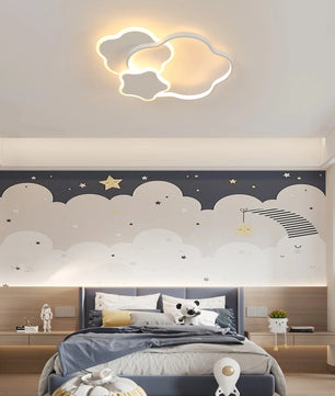 Stervormige LED Plafondlamp – 31W Dimbaar 3000–6500K met Afstandsbediening – Moderne Witte Design Plafondverlichting voor Woonkamer en Slaapkamer