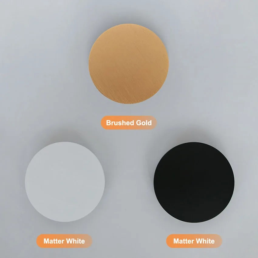 Moderne Ronde LED Wandlamp – Minimalistische Wandverlichting van Aluminium en Acryl – Ø15 of Ø20 cm voor Woonkamer en Slaapkamer