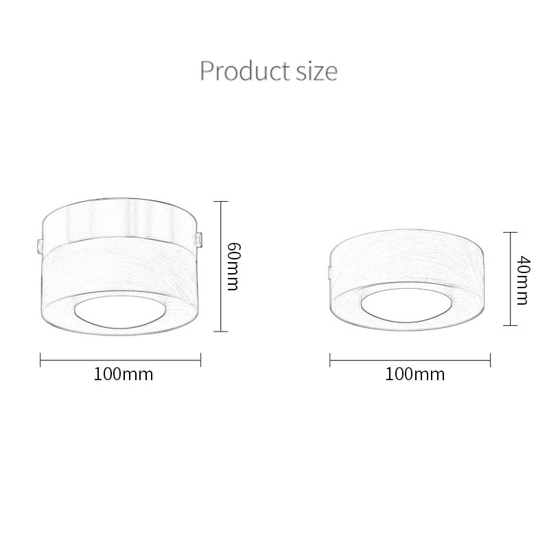 Walnoot Houten LED Plafondlamp – Moderne Minimalistische Plafondverlichting voor Gang en Kamer