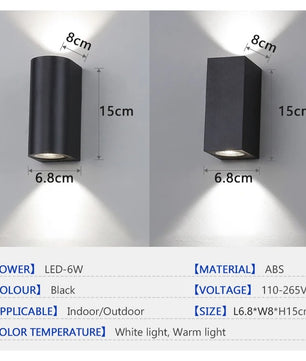 Waterdichte LED Buitenwandlamp – Modern Design, IP65 & Duurzaam