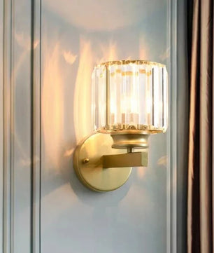 Moderne Kristallen Wandlamp – Luxe LED Wandverlichting met Minimalistisch Design voor Slaapkamer en Woonkamer
