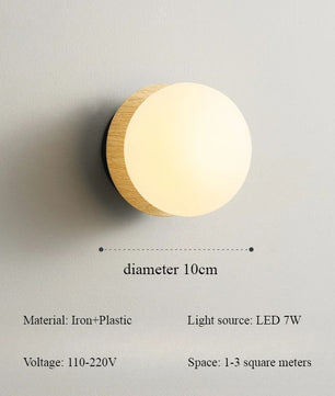 Scandinavische Houten Wandlamp – Natuurlijk Hout met LED Verlichting – Modern Bedlampje en Sfeerverlichting voor Slaapkamer en Woonkamer