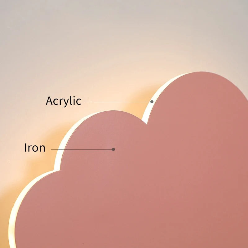 Wolk LED Wandlamp – Dimbare Wandverlichting met Speels Design voor Babykamer en Slaapkamer