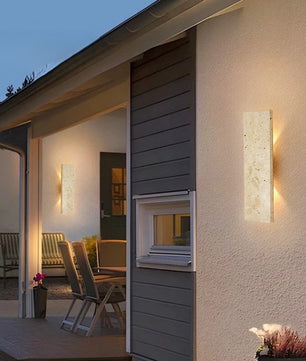 Moderne Buiten Wandlamp LED – Waterdicht Design met Natuursteen – Gevel en Wandverlichting Binnen en Buiten