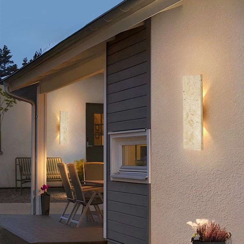 Moderne Buiten Wandlamp LED – Waterdicht Design met Natuursteen – Gevel en Wandverlichting Binnen en Buiten