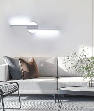 Moderne LED Wandlamp – 55 cm Lineair Design – 22W 2475 Lumen – Koel Wit 6500K – Wit – Voor Woonkamer en Kantoor