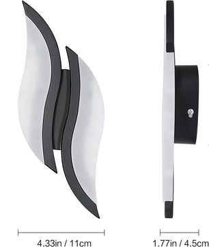 Moderne LED Wandlamp 89 cm – S-Vormig Design – Aluminium en Acryl Wandverlichting 27W 6500K voor Woonkamer & Hal