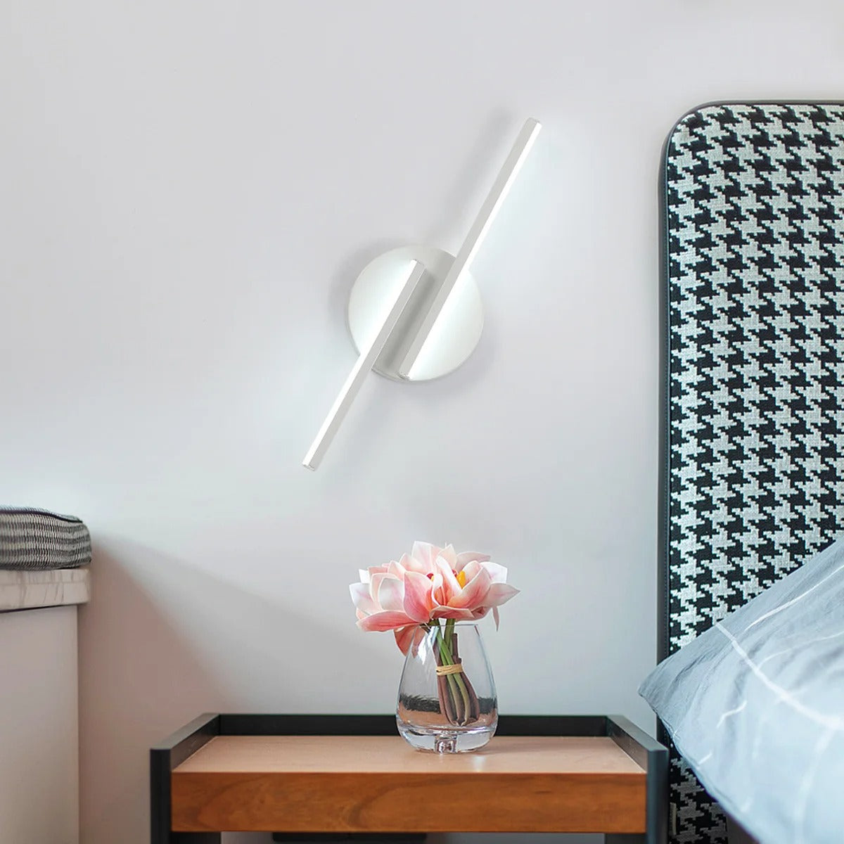 Moderne LED Wandlamp – 16W Aluminium Wandverlichting – Koel Wit 6500K – 45 cm – Voor Woonkamer, Hal en Trap