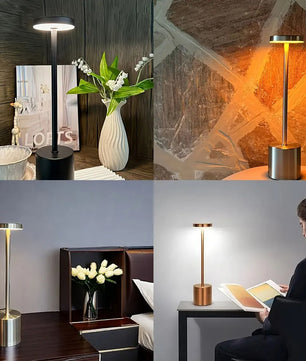 Set van 2 Draadloze LED Tafellampen – USB Oplaadbaar – Touch Dimbaar Nachtlampje met 3 Lichtkleuren
