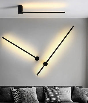 Nordic Wandlamp – Minimalistisch Metaal & LED, Luxe Design voor Woonkamer, Slaapkamer & Hotel