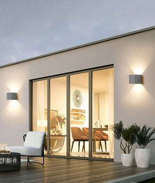 Set van 2 LED Wandlampen – Moderne Aluminium Wandverlichting Binnen en Buiten – 6W 6500K Koel Wit voor Woonkamer, Hal & Balkon