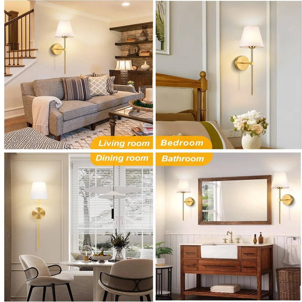 Draadloze LED Wandlamp – Oplaadbare Wandverlichting met Afstandsbediening, Dimbaar en 10 Lichtkleuren