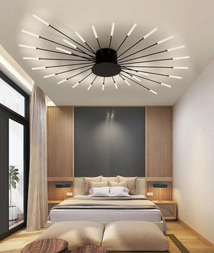 Moderne LED Plafondlamp – 28W Natuurlijk Licht 4500K – Strakke Metalen Plafondverlichting voor Slaapkamer, Woonkamer en Kantoor