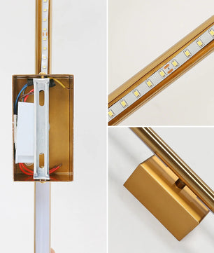 Moderne LED Wandlamp – Goudkleurige Aluminium Striplamp 8W – Minimalistische Wandverlichting voor Slaapkamer, Keuken & Woonkamer