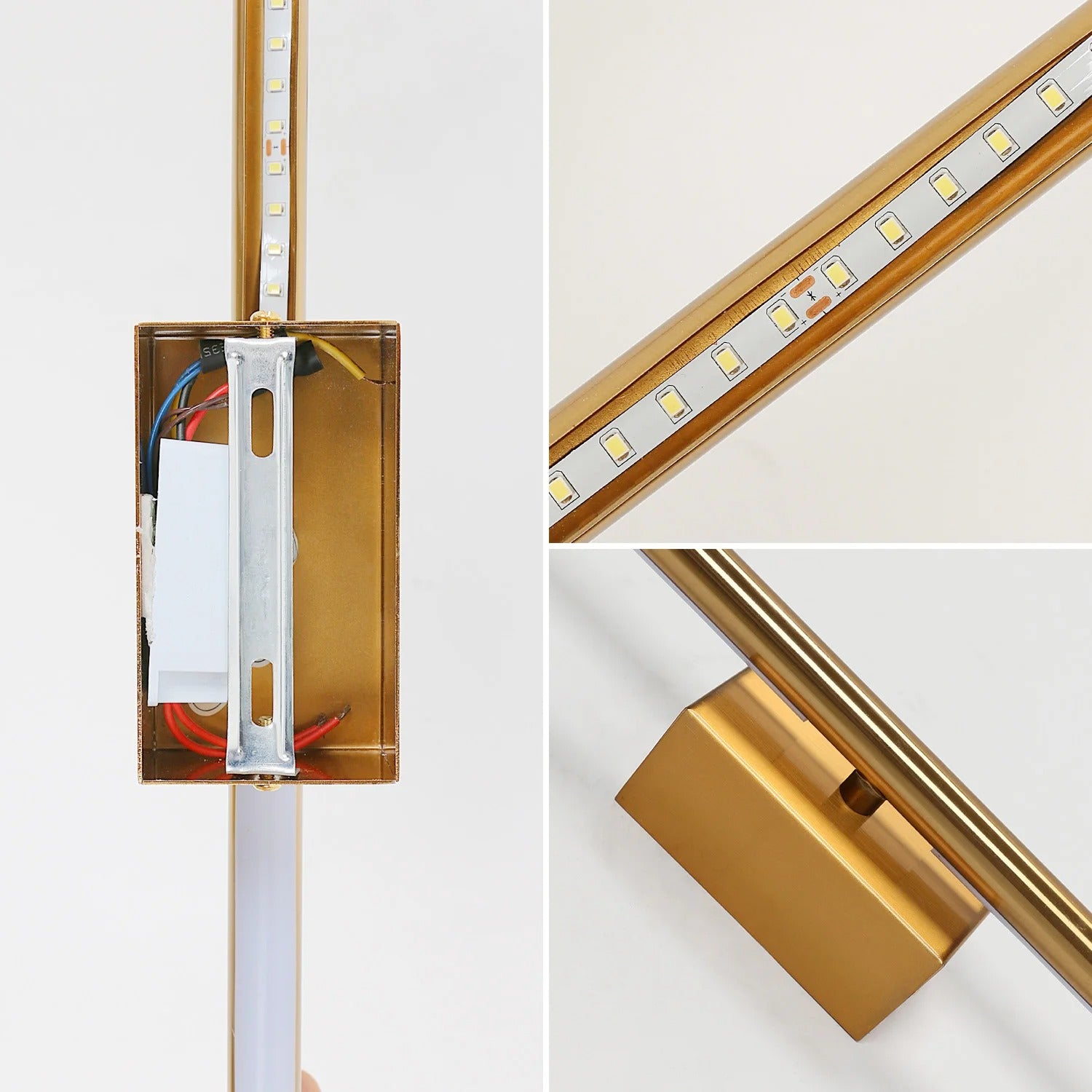 Moderne LED Wandlamp – Goudkleurige Aluminium Striplamp 8W – Minimalistische Wandverlichting voor Slaapkamer, Keuken & Woonkamer