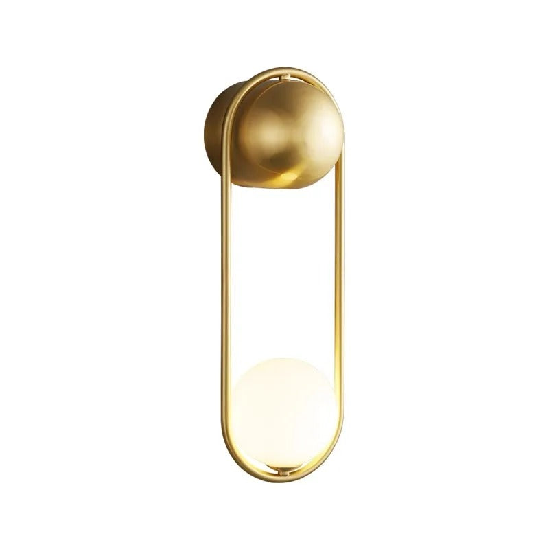 Minimalistische LED Wandlamp – Nordic Luxe Design met Metaal en Mat Glas – Moderne Wandverlichting voor Slaapkamer, Hal en Woonkamer