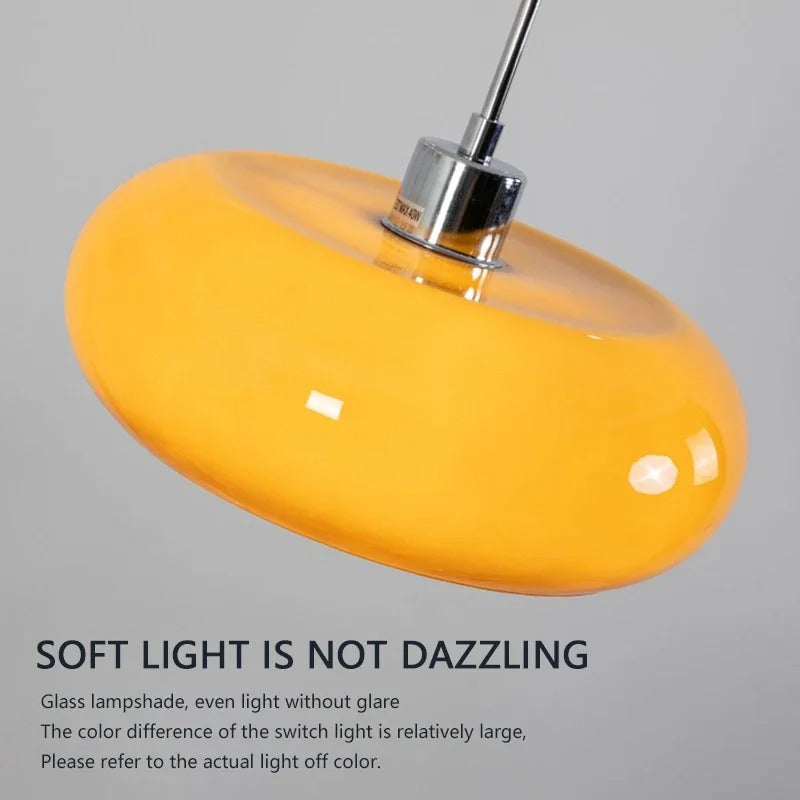 Nordic Retro Glazen Hanglamp – Moderne Plafondlamp voor Eetkamer, Woonkamer & Café