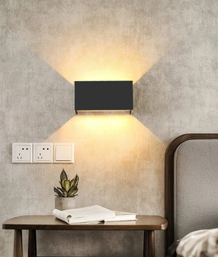 Nordic LED Wandlamp 12W of 24W – Scandinavische Aluminium Wandverlichting IP65 voor Binnen en Buiten