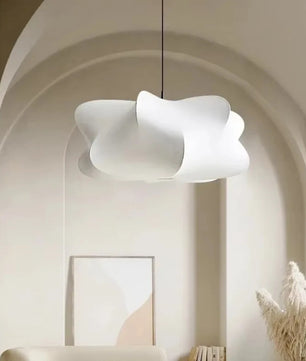 Wabi Sabi Hanglamp van Zijde – Japans Minimalistische Plafondlamp met E27 Fitting voor Sfeerverlichting