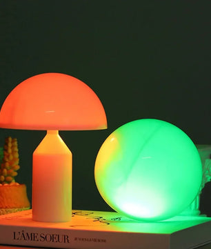Paddenstoel Touch LED Tafellamp – Dimbaar Kleurenwisselend Nachtlampje voor Sfeer en Decoratie