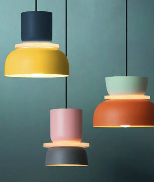 Moderne Macaron LED Hanglamp – Kleurrijke Plafondlamp voor Eetkamer, Slaapkamer & Café
