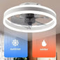 Moderne LED Plafondventilator – Stille Ventilatorlamp met Dimbare Verlichting, Omkeerbare Motor en Afstandsbediening voor Slaapkamer en Woonkamer
