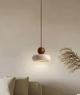 Vintage Hanglamp met Gele Agaatsteen – Unieke Sfeerverlichting voor Slaapkamer, Eetkamer & Restaurant