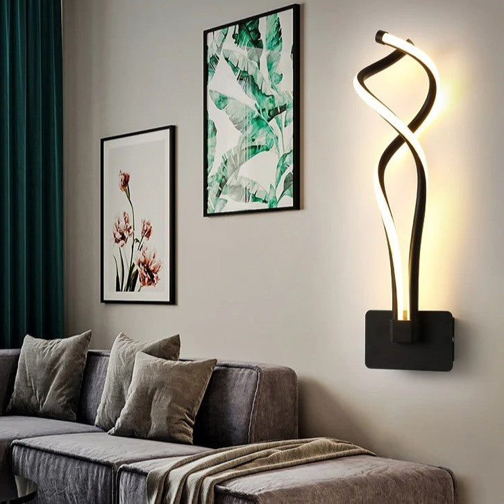 Moderne Minimalistische LED Wandlamp – Strakke Aluminium Wandverlichting met 3 Lichtkleuren voor Slaapkamer, Woonkamer en Gang