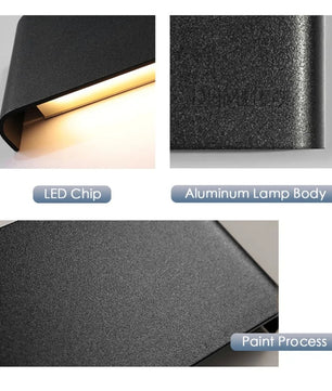 Moderne LED Wandlamp – Dimbaar Aluminium Design voor Slaapkamer, Woonkamer & Hal