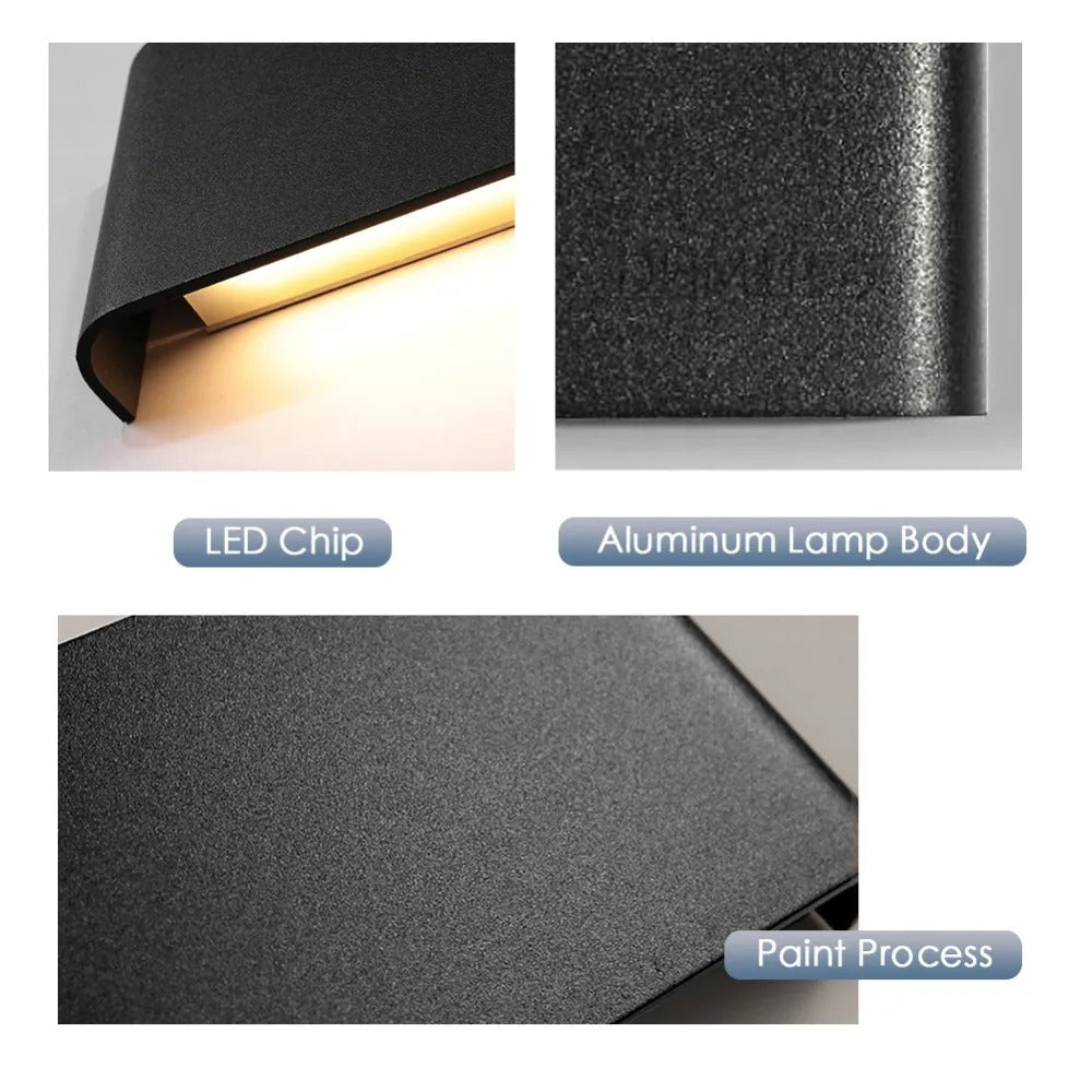 Moderne LED Wandlamp – Dimbaar Aluminium Design voor Slaapkamer, Woonkamer & Hal