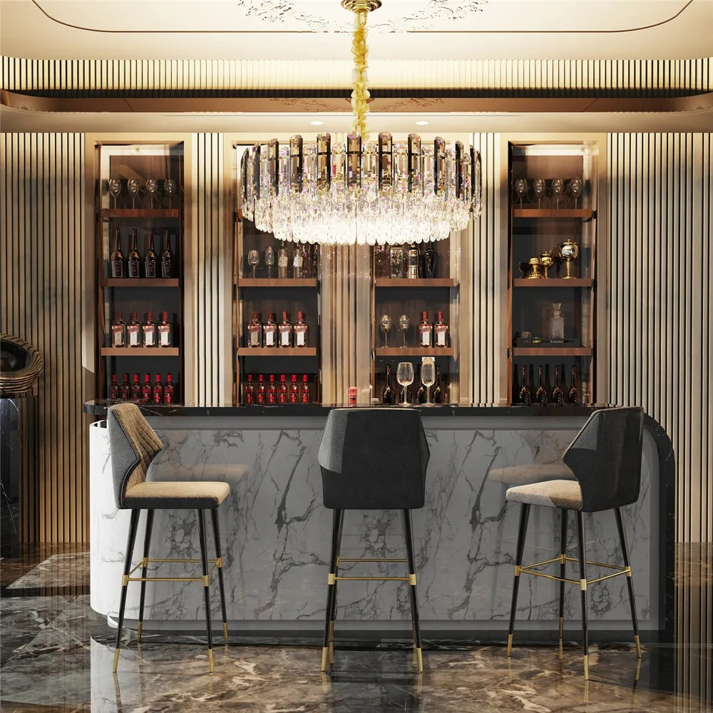 Ronde Kristallen Kroonluchter 80 cm – Luxe Plafondlamp met 15× E14 Fittingen voor Grote Ruimtes