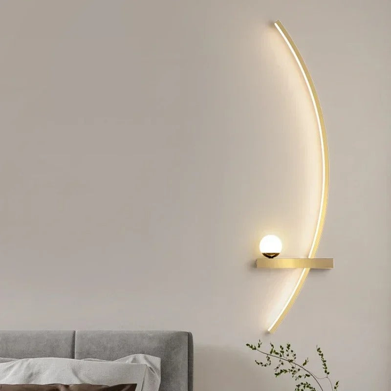 Moderne LED Wandlamp – Minimalistische Strepen Wandverlichting voor Slaapkamer, Woonkamer & Hal