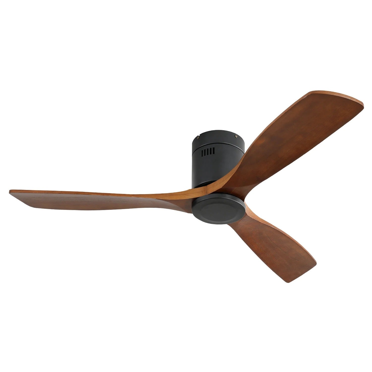 Moderne Plafondventilator met Houten Bladen – 52 Inch Ventilator met Dimbare LED, Stille DC-Motor, 6 Snelheden en Afstandsbediening voor Woonkamer en Veranda