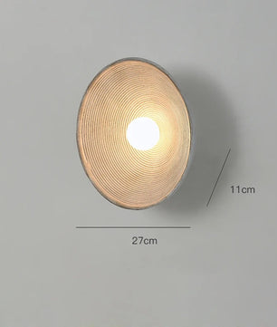 Moderne LED Wandlamp – Resin en Mat Glas – Omhoog en Omlaag Verlichting – Minimalistische Wandverlichting voor Woonkamer en Slaapkamer