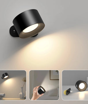 Magnetische LED Wandlamp – Draadloze Oplaadbare Wandverlichting met USB en 3 Lichtkleuren