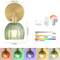 Vintage Glazen Wandlamp – Draadloos en Oplaadbaar met RGB LED – Decoratieve Wandverlichting met Afstandsbediening voor Woonkamer en Slaapkamer