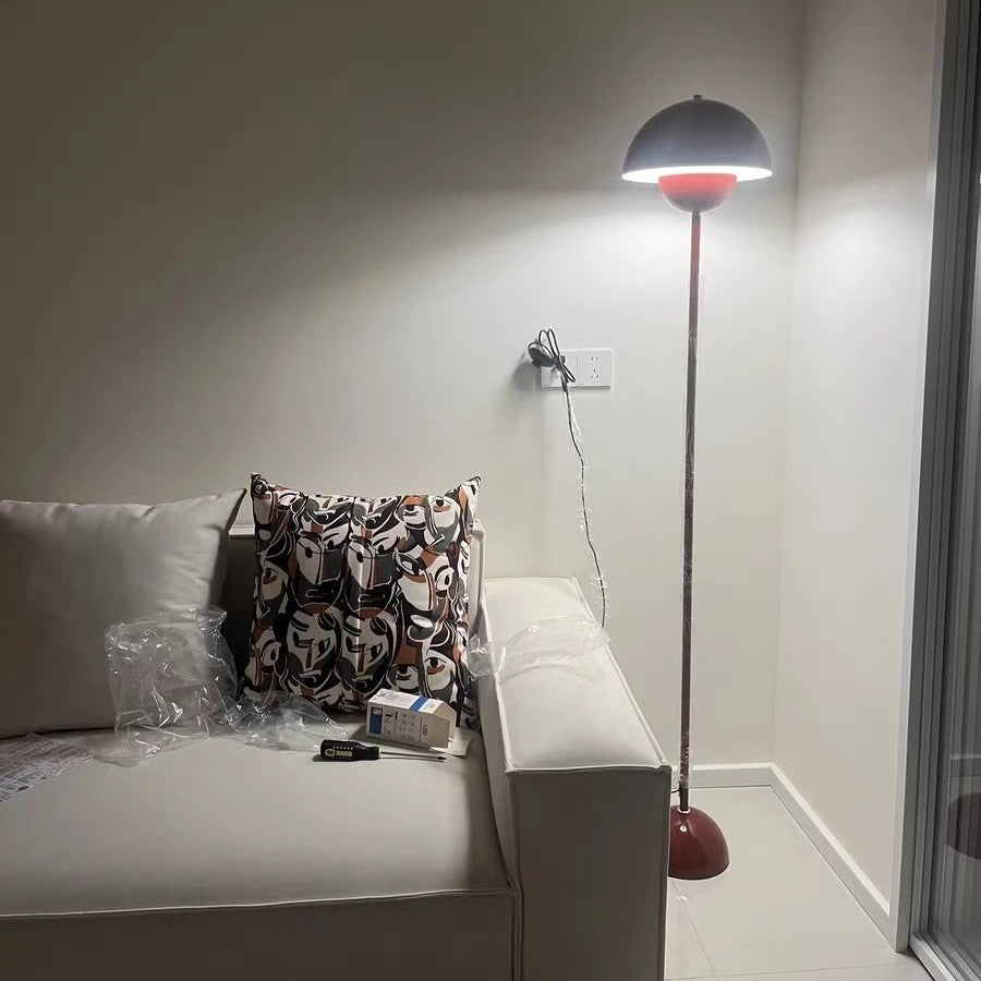 Moderne Crèmekleurige Vloerlamp – Minimalistische Staande Lamp met E27 Fitting – Sfeervolle LED Verlichting voor Woonkamer en Slaapkamer