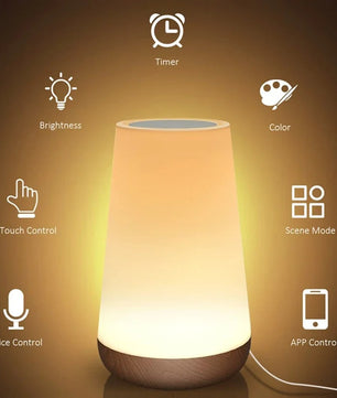 Slim WiFi Nachtlampje – RGB LED met Dimbaar Warm en Koud Wit – Werkt met Alexa, Google Home en Tuya App