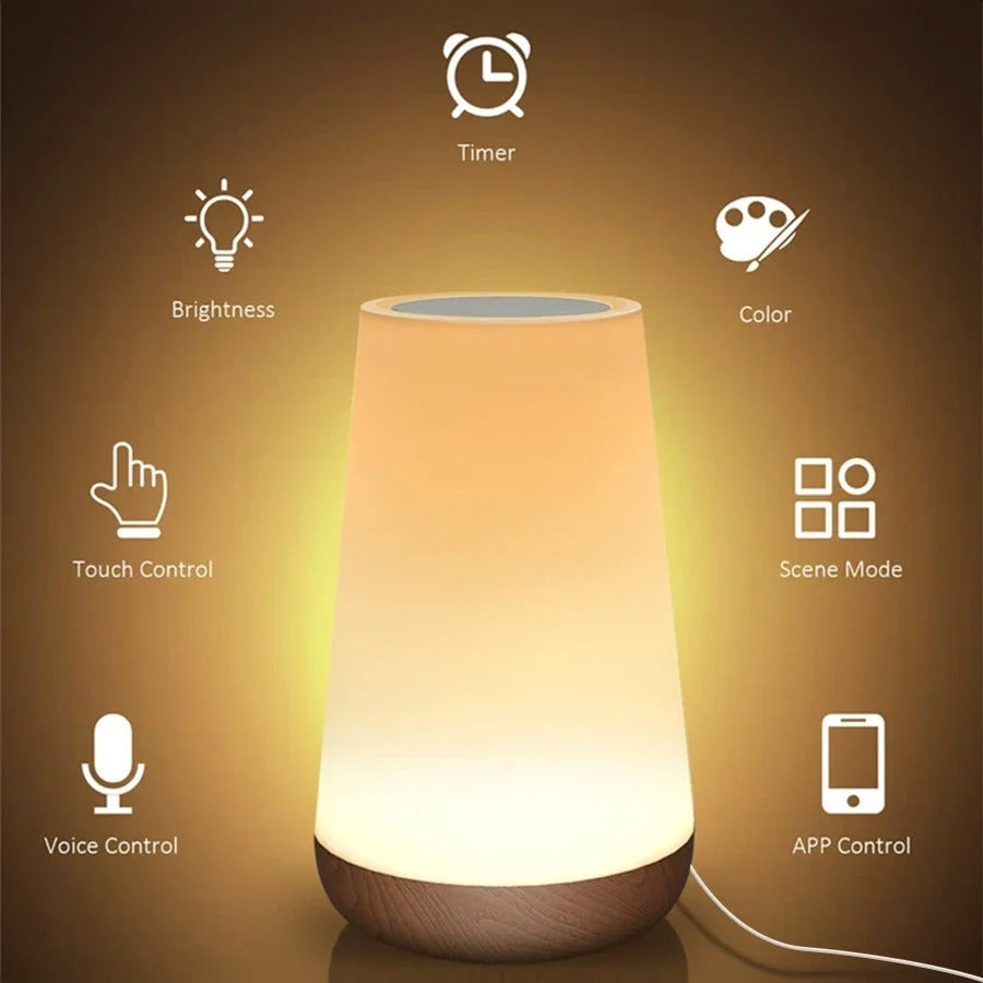 Slim WiFi Nachtlampje – RGB LED met Dimbaar Warm en Koud Wit – Werkt met Alexa, Google Home en Tuya App
