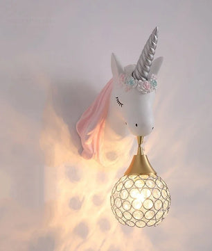 Eenhoorn Wandlamp – Schattige Nordic Wandverlichting voor Kinderkamer en Slaapkamer