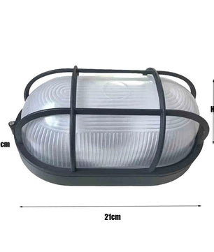 Retro Waterdichte Wandlamp IP65 – Industriële Buitenverlichting van Aluminium en Glas met E27 Fitting