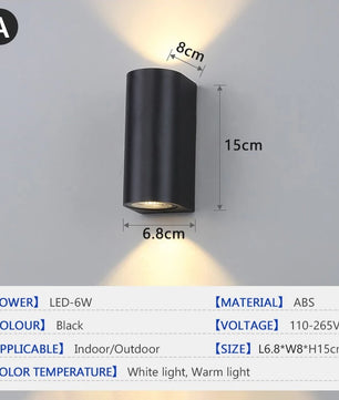 Waterdichte LED Buitenwandlamp – Modern Design, IP65 & Duurzaam