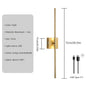 Moderne Oplaadbare LED Wandlamp – Draadloze Wandverlichting met Afstandsbediening – Zwart Goud Design voor Slaapkamer en Woonkamer