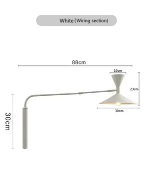 Industriële Wandlamp – Draaibaar Metalen Design – E27 – Bedlamp en Leeslamp voor Binnen