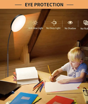 LED Vloerlamp met Flexibele Zwanenhals – Dimbare Staande Leeslamp met 3 Lichtkleuren – Verstelbare LED Lamp voor Woonkamer, Slaapkamer en Kantoor